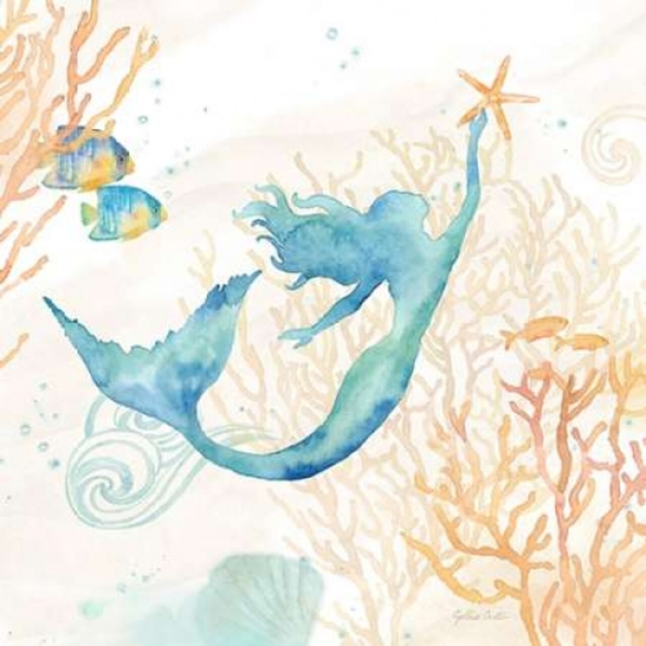 Under the Sea Mermaid Poster Print by Cynthia Coulter - Item # VARPDXRB10845CC